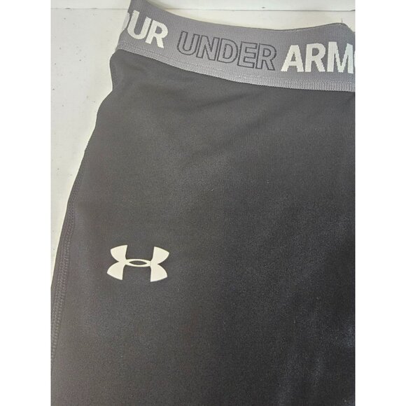 Girls L HeatGear Base Layer Sweatpant Lounge Athlesiure Black Capri Under Armour - Picture 3 of 6